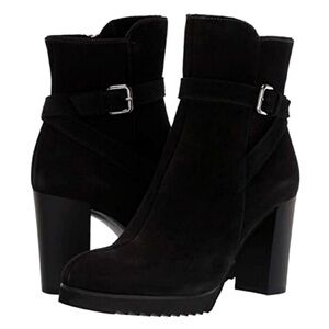 La CANADIENNE Meadow Black Suede Heeled Boots